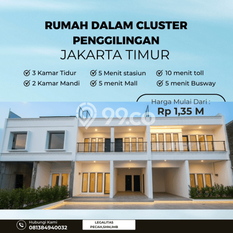 Dijual Rumah Strategis Bagus Punya 3 KT di Cakung Jakarta Timur SHM Dijual Rumah Strategis Bagus Punya 3 KT di Cakung Jakarta Timur SHM