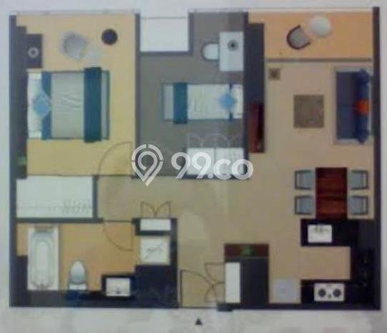 Apartemen Sewa 2 Kamar Murah Siap Huni di Tangerang, Luas 63m2 Apartemen Sewa 2 Kamar Murah Siap Huni di Tangerang, Luas 63m2
