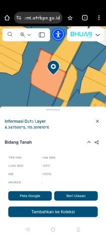 Tanah Dijual Lokasi Gianyar, Gianyar dengan Luas Tanah 10000m2 dan Status SHM Tanah Dijual Lokasi Gianyar, Gianyar dengan Luas Tanah 10000m2 dan Status SHM