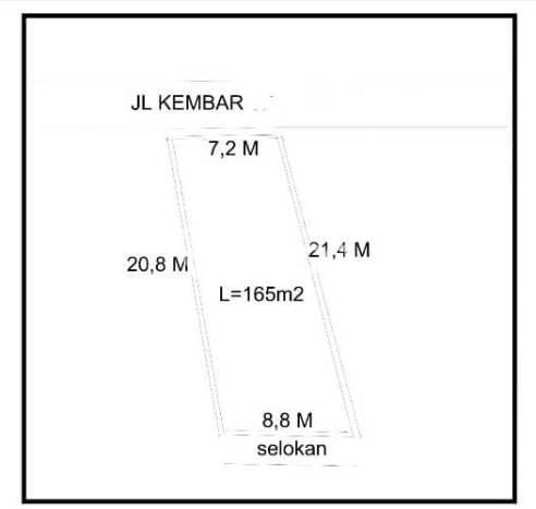 Jarang Ada! Tanah di Regol Punya Luas 161m2 SHM Jarang Ada! Tanah di Regol Punya Luas 161m2 SHM