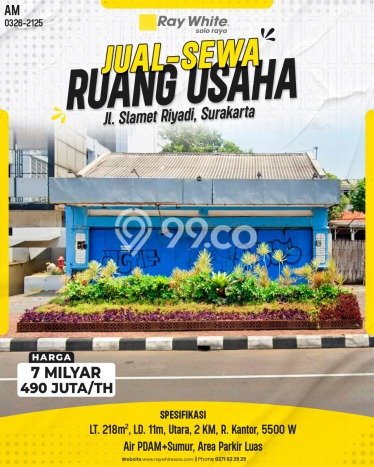 Unit Komersial Dijual di Laweyan Surakarta 218m2 Unit Komersial Dijual di Laweyan Surakarta 218m2