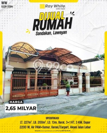 Best Deal Hunian Mewah Ideal dan Luas di Laweyan, Surakarta Best Deal Hunian Mewah Ideal dan Luas di Laweyan, Surakarta