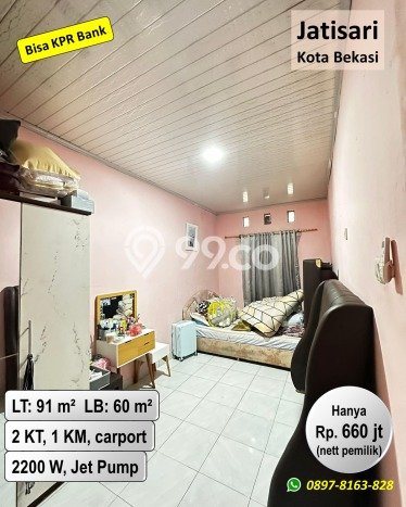 Rumah Minimalis 2 KT LT 91m2 di Jati Asih Rumah Minimalis 2 KT LT 91m2 di Jati Asih
