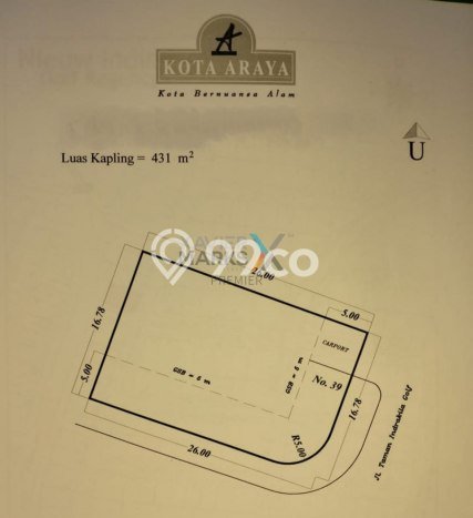 Jarang Ada! Tanah di Blimbing Punya Luas 431m2 PPJB Jarang Ada! Tanah di Blimbing Punya Luas 431m2 PPJB