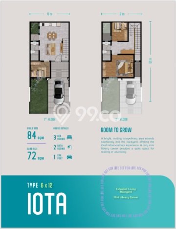 Hunian Cantik Minimalis Lb 70m2 di Pinang, Tangerang Hunian Cantik Minimalis Lb 70m2 di Pinang, Tangerang