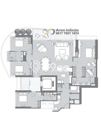 Hunian Apartemen High-Class untuk Dijual di Jakarta Barat dengan 4 BR & 4 Kamar Mandi Hunian Apartemen High-Class untuk Dijual di Jakarta Barat dengan 4 BR & 4 Kamar Mandi