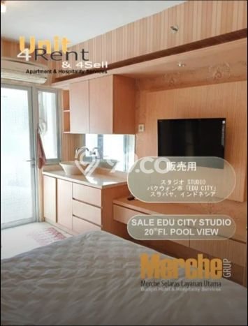 Siap Huni Apartemen 1 KT 1 KM di Pakuwon City Luas 21m2 Siap Huni Apartemen 1 KT 1 KM di Pakuwon City Luas 21m2