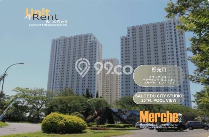 Siap Huni Apartemen 1 KT 1 KM di Pakuwon City Luas 21m2 Siap Huni Apartemen 1 KT 1 KM di Pakuwon City Luas 21m2