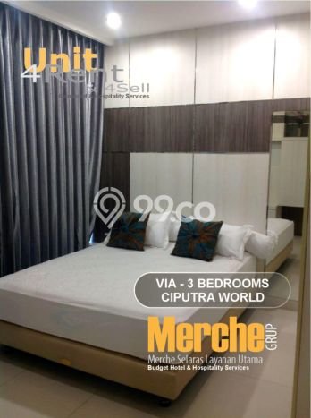 Apartemen Sewa 3 Kamar Murah Siap Huni di Surabaya, Luas 113m2 Apartemen Sewa 3 Kamar Murah Siap Huni di Surabaya, Luas 113m2