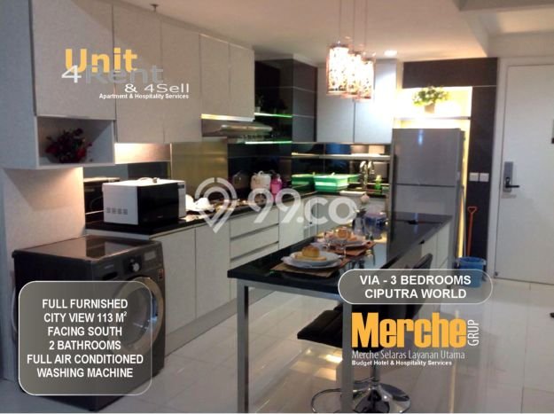 Apartemen Disewakan 3 Kamar Murah Siap Huni di Surabaya, Luas 113m2 Apartemen Disewakan 3 Kamar Murah Siap Huni di Surabaya, Luas 113m2