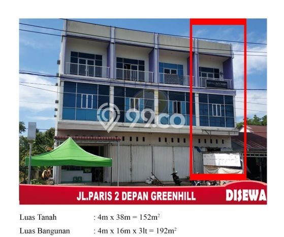 LOKASI BISNIS! Ruko Disewakan Kawasan Pontianak Tenggara, Luas 192m², Jalan Utama LOKASI BISNIS! Ruko Disewakan Kawasan Pontianak Tenggara, Luas 192m², Jalan Utama