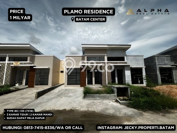 Dijual Rumah Modern 3 KT di Batam Centre, Batam Dijual Rumah Modern 3 KT di Batam Centre, Batam