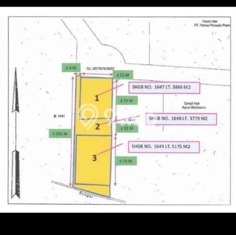 Gudang Dijual di Waru LT 12820m2, LB 8904m2 untuk Investasi Gudang Dijual di Waru LT 12820m2, LB 8904m2 untuk Investasi