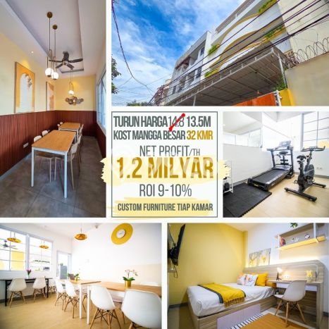 Cocok Untuk Investasi! Dijual Kost di Mangga Besar 32 Kamar Cocok Untuk Investasi! Dijual Kost di Mangga Besar 32 Kamar