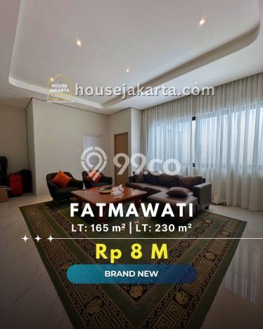 Ready to Use! Luxury House LT 165m2 Desain Modern di Fatmawati Ready to Use! Luxury House LT 165m2 Desain Modern di Fatmawati