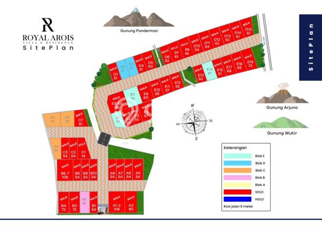 DIJUAL! Vila Kawasan Junrejo, Area 51m2m², Posisi Premium DIJUAL! Vila Kawasan Junrejo, Area 51m2m², Posisi Premium