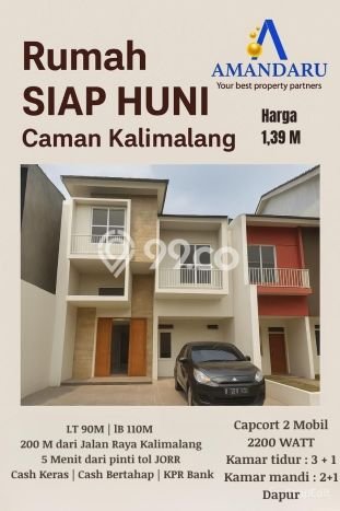 Rumah Modern 3 Kamar LT 90m2 di Bekasi Rumah Modern 3 Kamar LT 90m2 di Bekasi