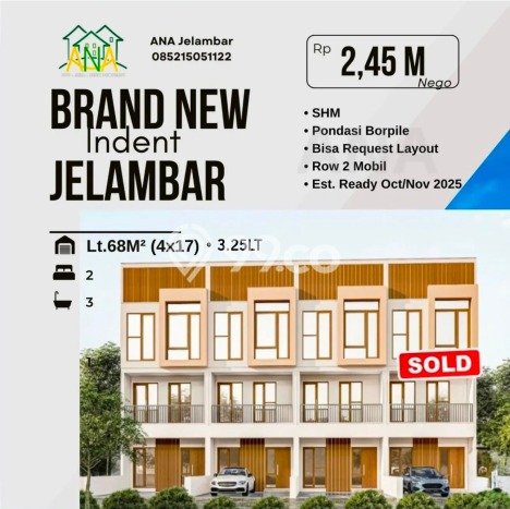 Dijual Rumah Eksklusif 2 KT di Jelambar, Jakarta Barat Dijual Rumah Eksklusif 2 KT di Jelambar, Jakarta Barat