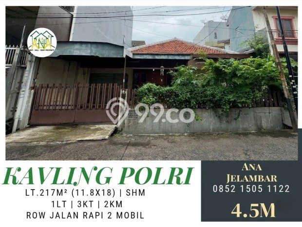 For Sale! Premium House LT 217m2 Desain Elegan di Jelambar For Sale! Premium House LT 217m2 Desain Elegan di Jelambar