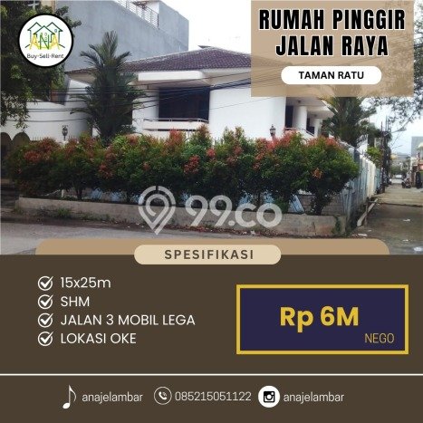 Rumah Elit LB 375m2 Siap Huni Desain Elegan di Taman Ratu, Jakarta Barat Rumah Elit LB 375m2 Siap Huni Desain Elegan di Taman Ratu, Jakarta Barat