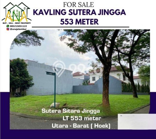 Tanah Dijual di Tangerang Seluas 553m2 Strategis Tanah Dijual di Tangerang Seluas 553m2 Strategis