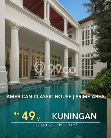 For Sale! Luxury House LT 540m2 Desain Elegan di Kuningan For Sale! Luxury House LT 540m2 Desain Elegan di Kuningan
