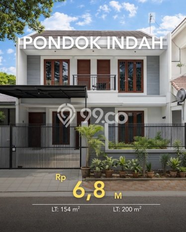 Rumah Elit Modern Tanpa Renovasi di Pondok Indah Jakarta Selatan Rumah Elit Modern Tanpa Renovasi di Pondok Indah Jakarta Selatan