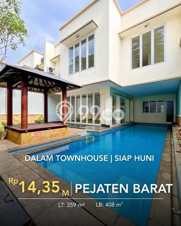 For Sale! Luxury House LT 359m2 Desain Modern di Pejaten For Sale! Luxury House LT 359m2 Desain Modern di Pejaten