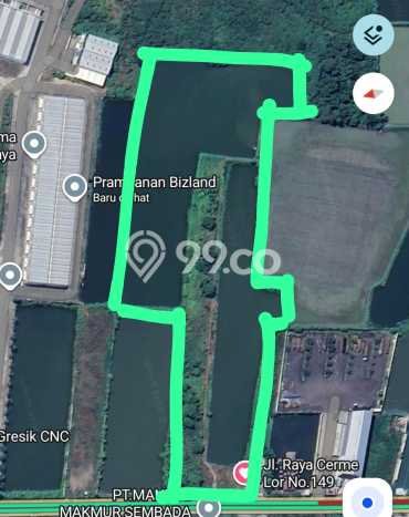 Tanah Komersial Dijual di Cerme Gresik 40190m2 Tanah Komersial Dijual di Cerme Gresik 40190m2