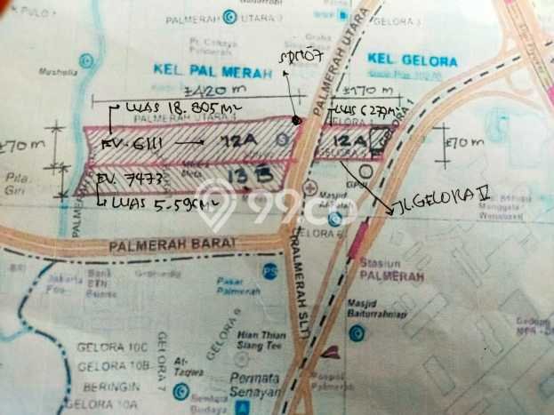 Tanah untuk Dijual di Palmerah Jakarta Barat Luas 34000m2 Tanah untuk Dijual di Palmerah Jakarta Barat Luas 34000m2