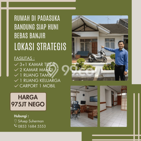 Hunian Nyaman Asri 4 KT Siap Huni di Padasuka Bandung Hunian Nyaman Asri 4 KT Siap Huni di Padasuka Bandung