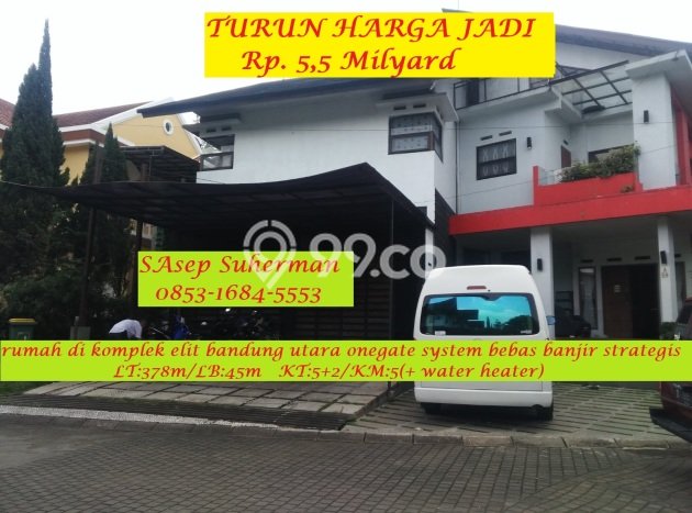 Ready to Use! Luxury House LT 378m2 Desain Modern di Geger Kalong Ready to Use! Luxury House LT 378m2 Desain Modern di Geger Kalong