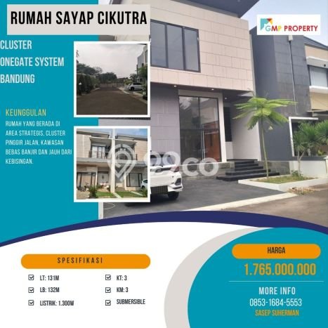 Rumah Modern 3 KT di Cikutra Bandung Unfurnished Rumah Modern 3 KT di Cikutra Bandung Unfurnished