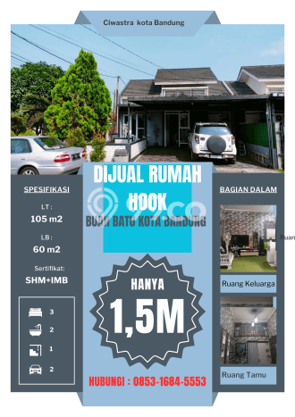 For Sale Hunian Rumah Terawat 3 KT di Ciwastra, Bandung For Sale Hunian Rumah Terawat 3 KT di Ciwastra, Bandung