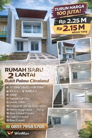 Rumah Minimalis 4 KT di Citraland Surabaya Unfurnished Rumah Minimalis 4 KT di Citraland Surabaya Unfurnished