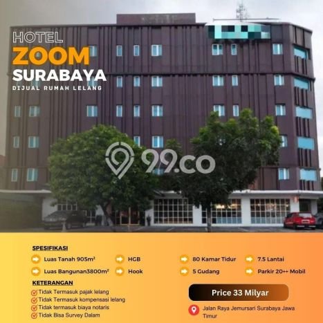 Hunian Elit LB 3800m2 Siap Huni Desain Elegan di Jemursari, Surabaya Hunian Elit LB 3800m2 Siap Huni Desain Elegan di Jemursari, Surabaya