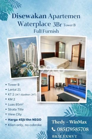 Dijual Apartemen 3 KT di Surabaya Luas 85m2 Dijual Apartemen 3 KT di Surabaya Luas 85m2