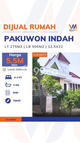 Rumah Elit Modern Siap Huni di Pakuwon Indah Surabaya Rumah Elit Modern Siap Huni di Pakuwon Indah Surabaya