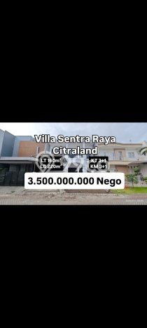 Dijual Rumah Luas Megah Dengan View Cantik di Citraland, Surabaya Dijual Rumah Luas Megah Dengan View Cantik di Citraland, Surabaya