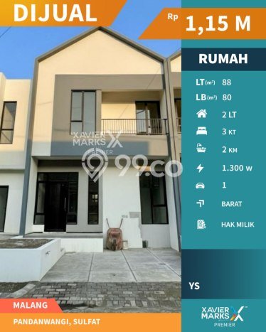 Jual Rumah Favorit Siap Huni LB 80m2 di Blimbing, Malang Jual Rumah Favorit Siap Huni LB 80m2 di Blimbing, Malang
