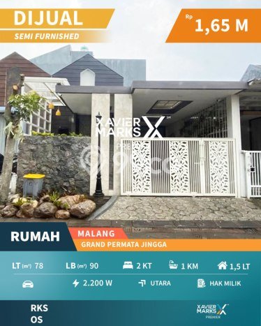 Rumah Modern 2 KT di Sawojajar Malang Unfurnished Rumah Modern 2 KT di Sawojajar Malang Unfurnished