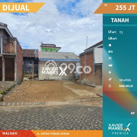 Tanah Kosong Dijual di Malang dengan Area 71m2 Tanah Kosong Dijual di Malang dengan Area 71m2