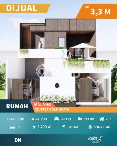 Hunian Elit LB 200m2 Siap Pakai Desain Elegan di Araya, Malang Hunian Elit LB 200m2 Siap Pakai Desain Elegan di Araya, Malang