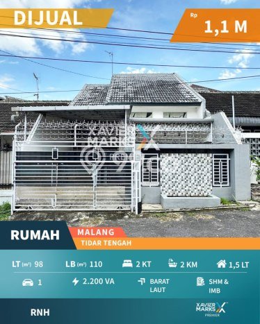 Dijual Hunian Rumah Terawat 2 KT di Tidar, Malang Dijual Hunian Rumah Terawat 2 KT di Tidar, Malang