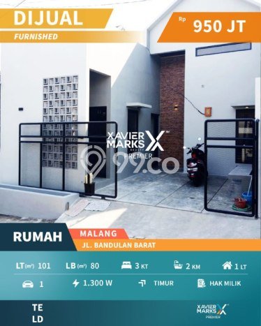 Jual Rumah Favorit Siap Huni LB 80m2 di Sukun, Malang Jual Rumah Favorit Siap Huni LB 80m2 di Sukun, Malang