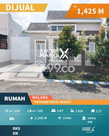 Jual Rumah Bagus Siap Huni LB 165m2 di Karangploso, Malang Jual Rumah Bagus Siap Huni LB 165m2 di Karangploso, Malang