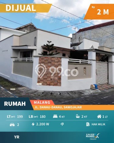 For Sale Hunian Rumah Terawat 4 KT di Sawojajar, Malang For Sale Hunian Rumah Terawat 4 KT di Sawojajar, Malang