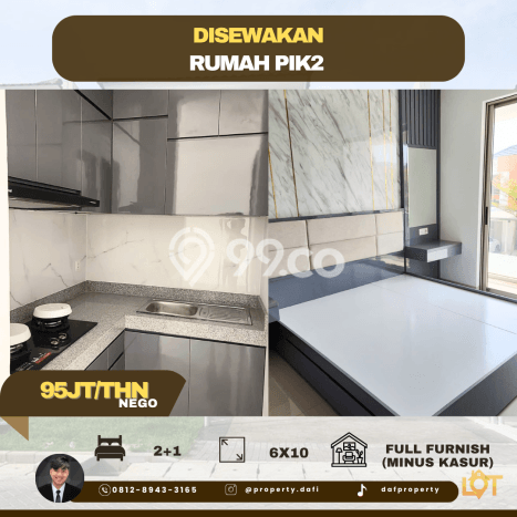 Disewakan! Rumah 2 Kamar Tidur &
2 Kamar Mandi di Pantai Indah Kapuk, Jakarta Utara Disewakan! Rumah 2 Kamar Tidur &
2 Kamar Mandi di Pantai Indah Kapuk, Jakarta Utara