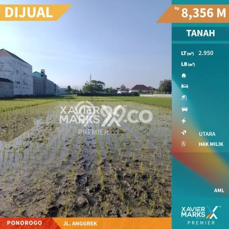 Tanah Komersial Dijual di Ponorogo Ponorogo 2950m2 Tanah Komersial Dijual di Ponorogo Ponorogo 2950m2