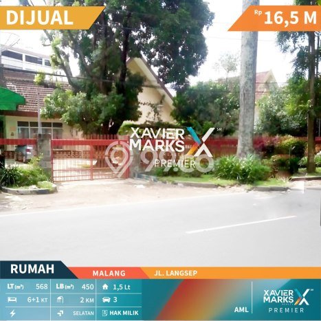 Hunian Eksklusif Dijual LT 568m2 di Klojen, Malang Hunian Eksklusif Dijual LT 568m2 di Klojen, Malang